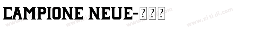 Campione Neue字体转换